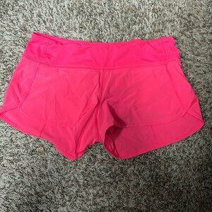 Hot Pink Lululemon Speed Up Shorts